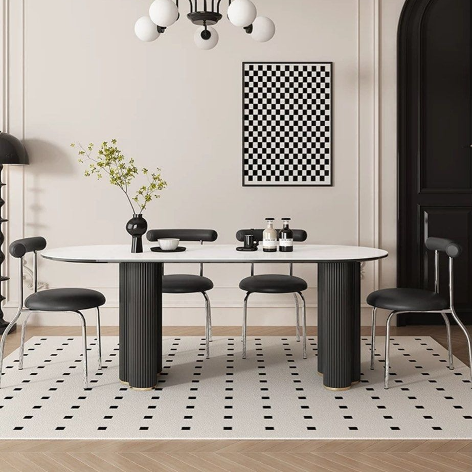 GAMBOA Modern Extendable Sintered Stone Dining Table - Radical Homes Singapore