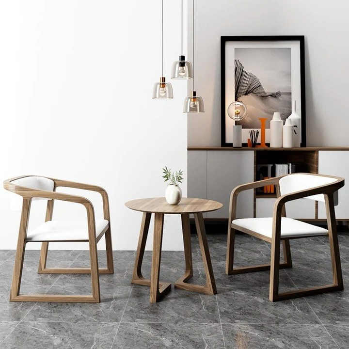 BEMI Solid Wood Armchair (Set of 2) - Cassa Haus Singapore