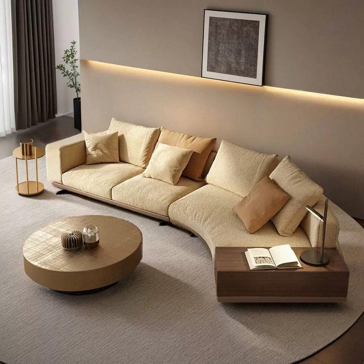 GEYOA Modern Curved Fabric Sofa - Radical Homes Singapore