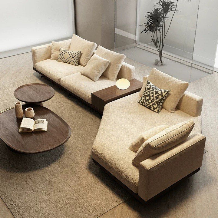 GEYOA Modern Curved Fabric Sofa - Radical Homes Singapore