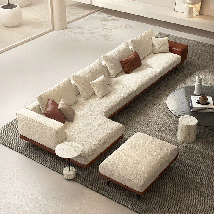 GEYOA Modern Curved Fabric Sofa - Radical Homes Singapore