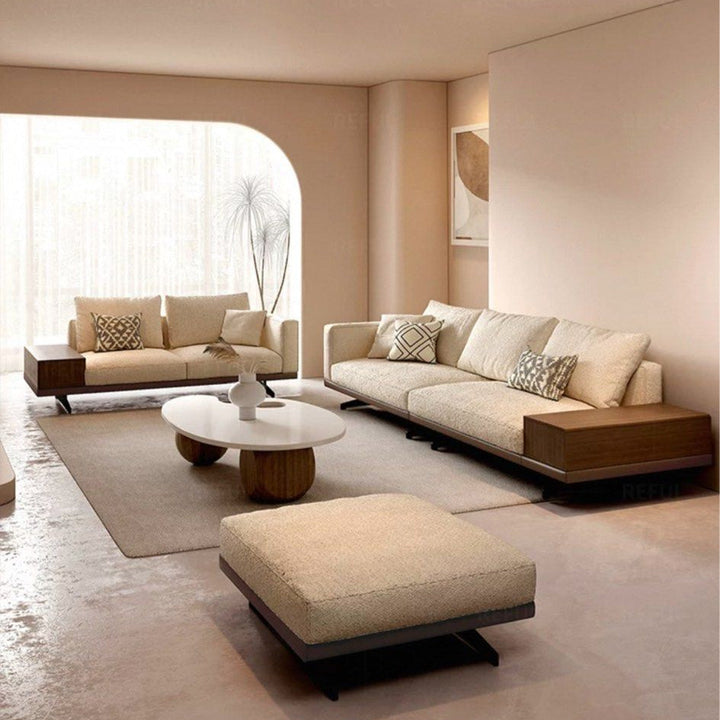 GEYOA Modern Curved Fabric Sofa - Radical Homes Singapore