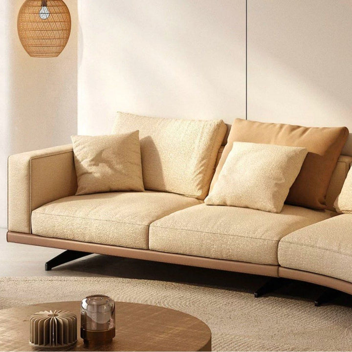 GEYOA Modern Curved Fabric Sofa - Radical Homes Singapore