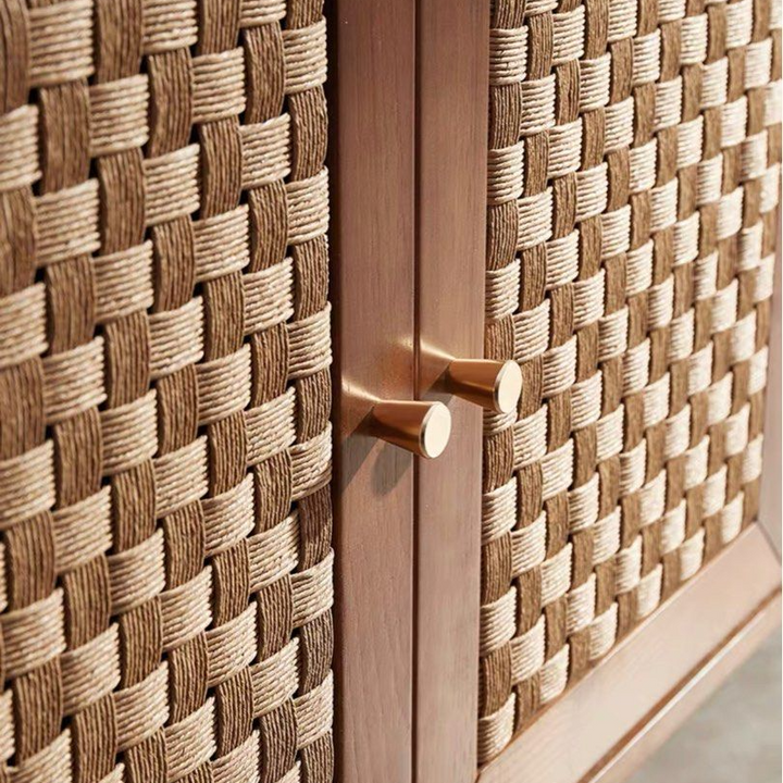 JENNIE Solid Ash Wood Sideboard - Radical Homes Singapore