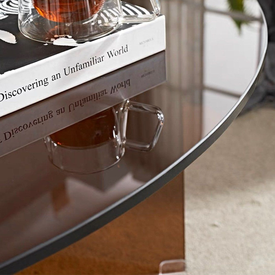 RADIC Glass Coffee Table - Radical Homes Singapore