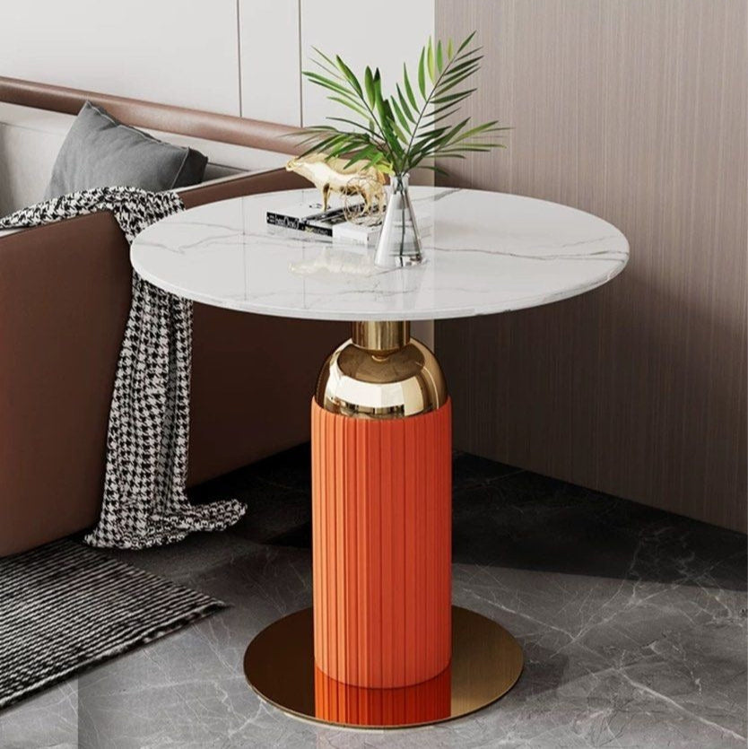 NORMAN Modern Sintered Stone Side Table - Radical Homes Singapore