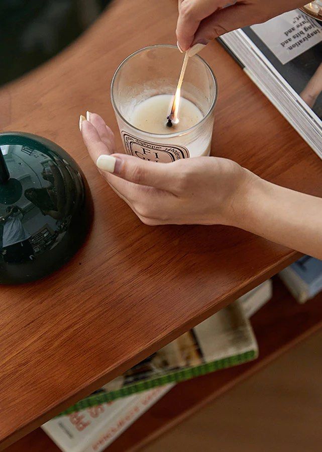 KATRIN Herringbone Solid Wood Table - Radical Homes Singapore