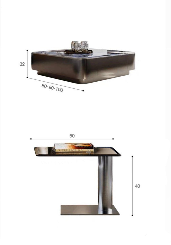 RUSLAN Luxury Marble Coffee Table - Radical Homes Singapore