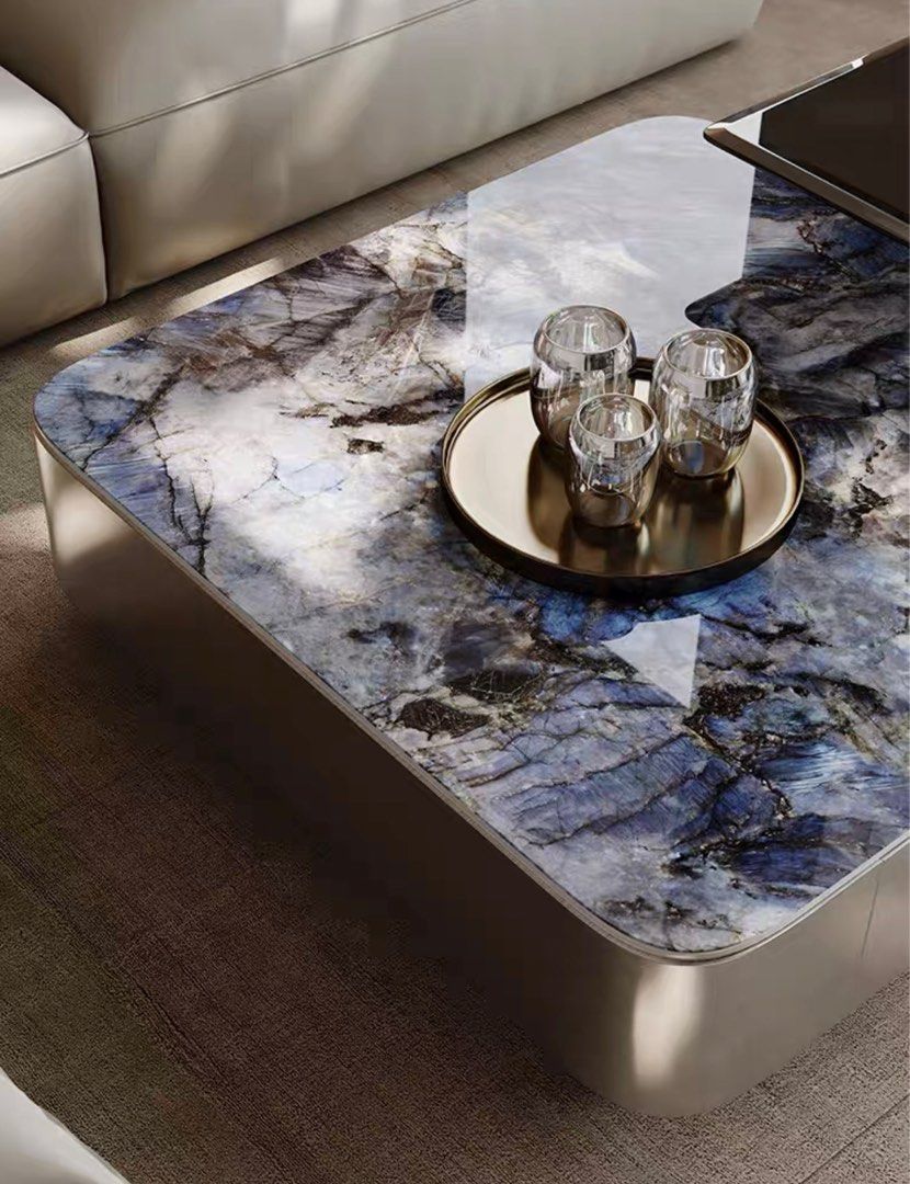RUSLAN Luxury Marble Coffee Table - Radical Homes Singapore