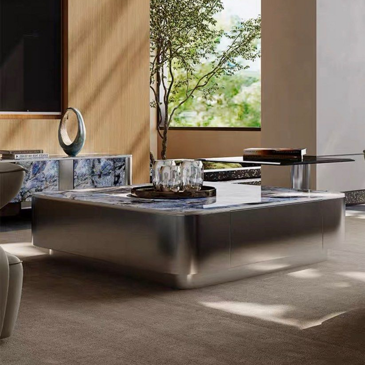 RUSLAN Luxury Marble Coffee Table - Radical Homes Singapore