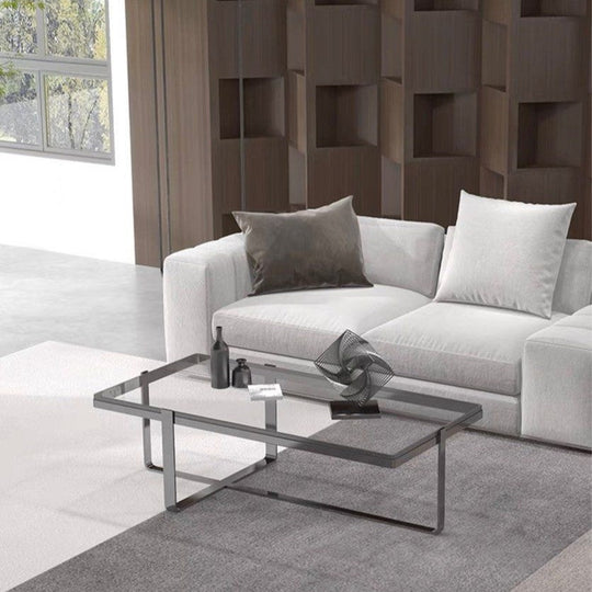 DANIEL Modern Glass Coffee Table - Cassa Haus Singapore