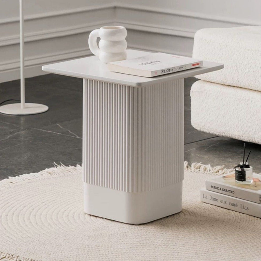 NEO Modern White Side Table - Radical Homes Singapore