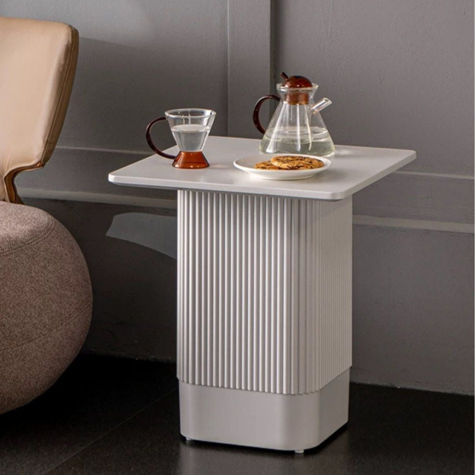 NEO Modern White Side Table - Radical Homes Singapore