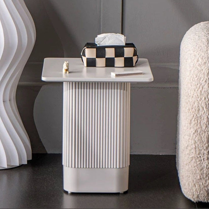 NEO Modern White Side Table - Radical Homes Singapore