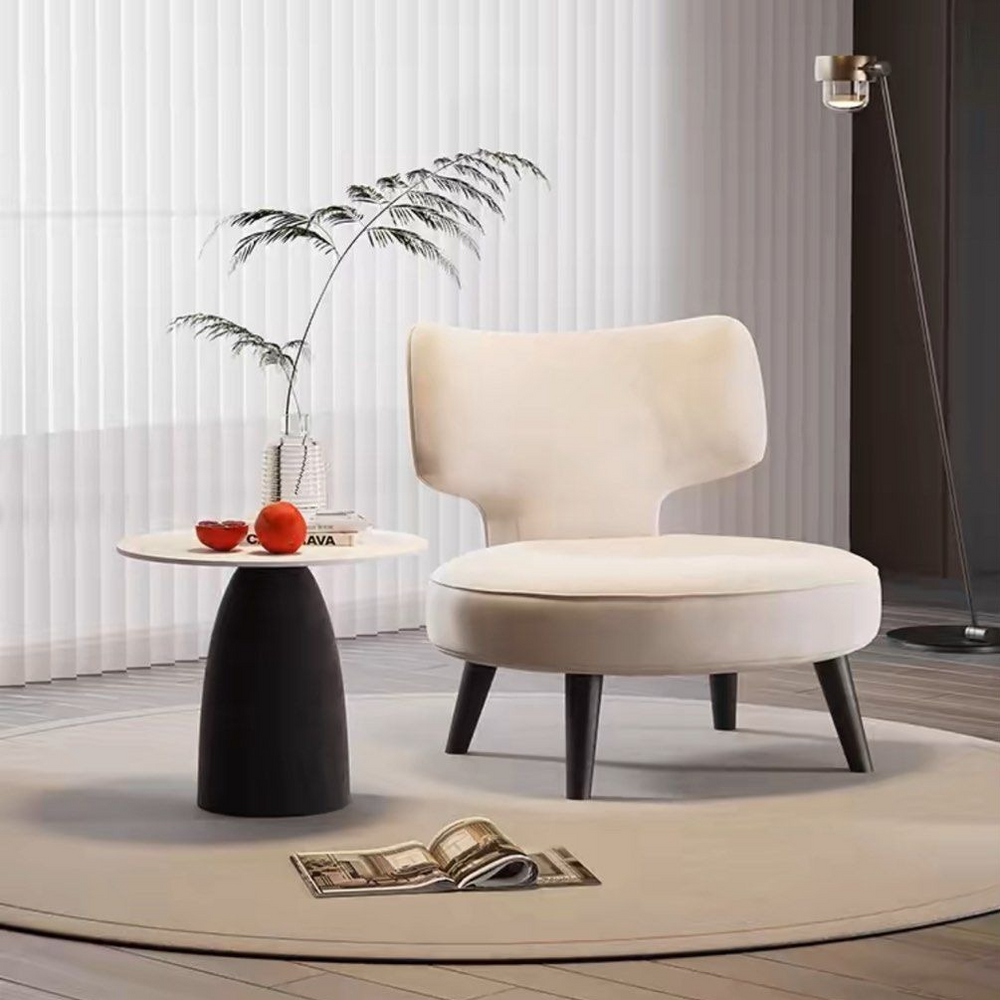 LEAH Modern Leather Lounge Chair - Radical Homes Singapore