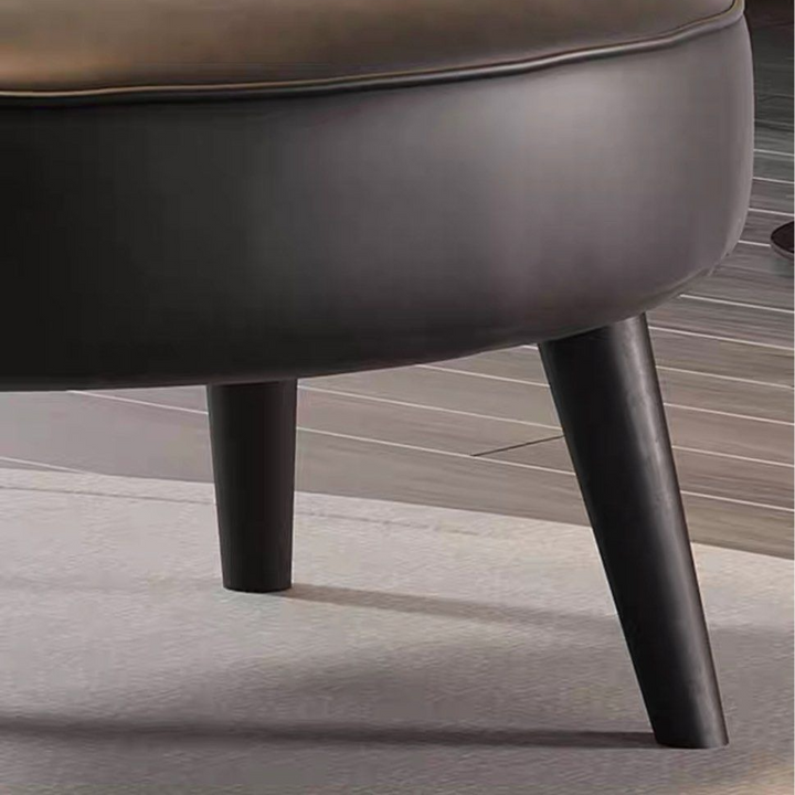LEAH Modern Leather Lounge Chair - Radical Homes Singapore