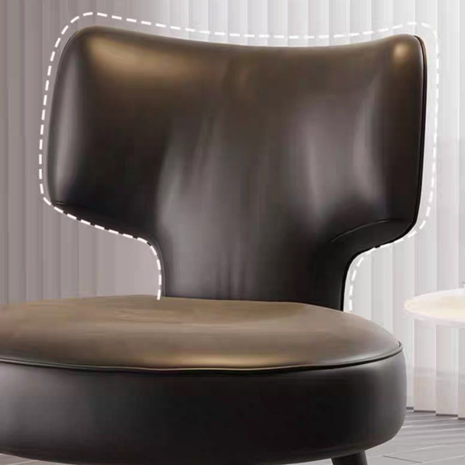 LEAH Modern Leather Lounge Chair - Radical Homes Singapore