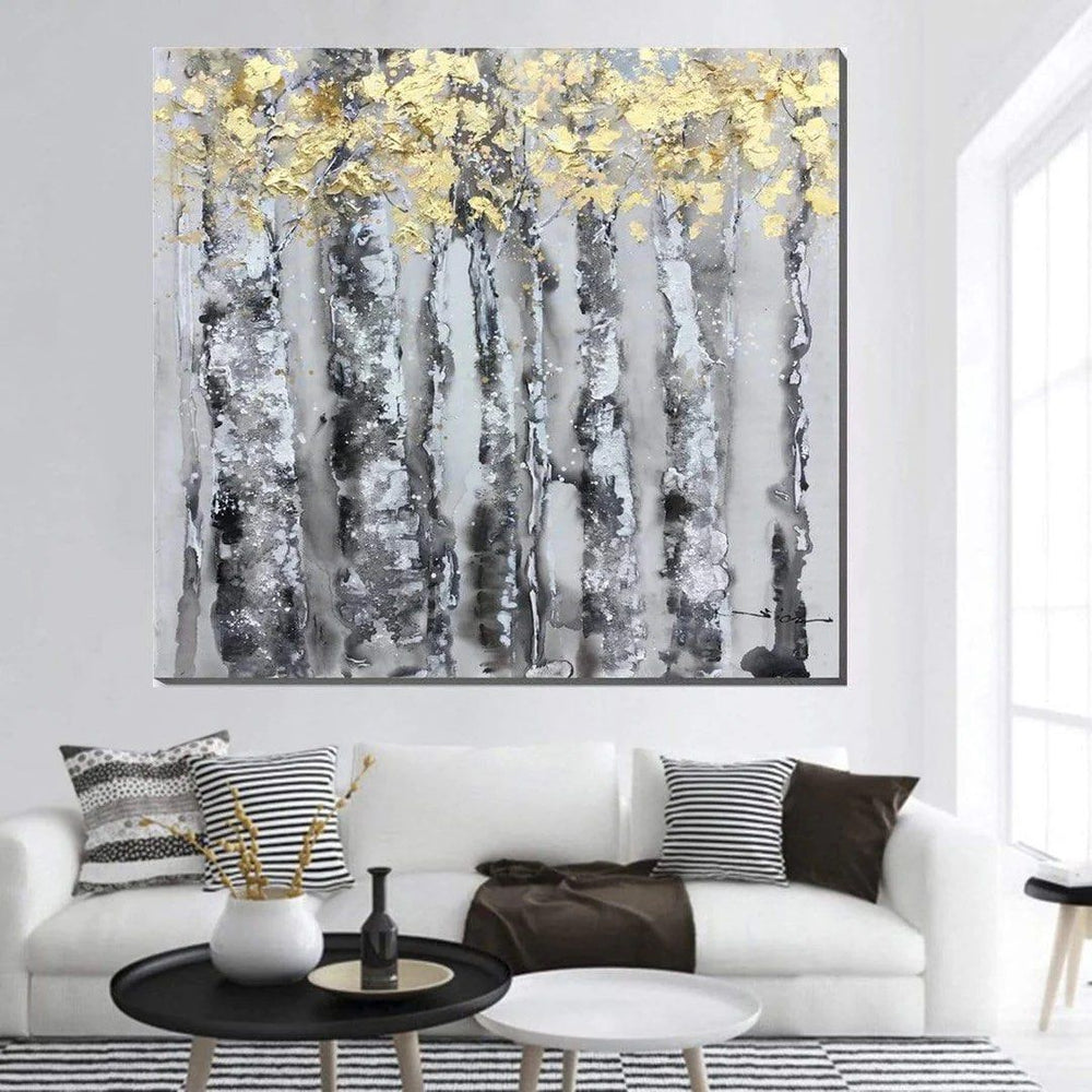GOLDEN Canopy Oil Painting - Radical Homes Singapore