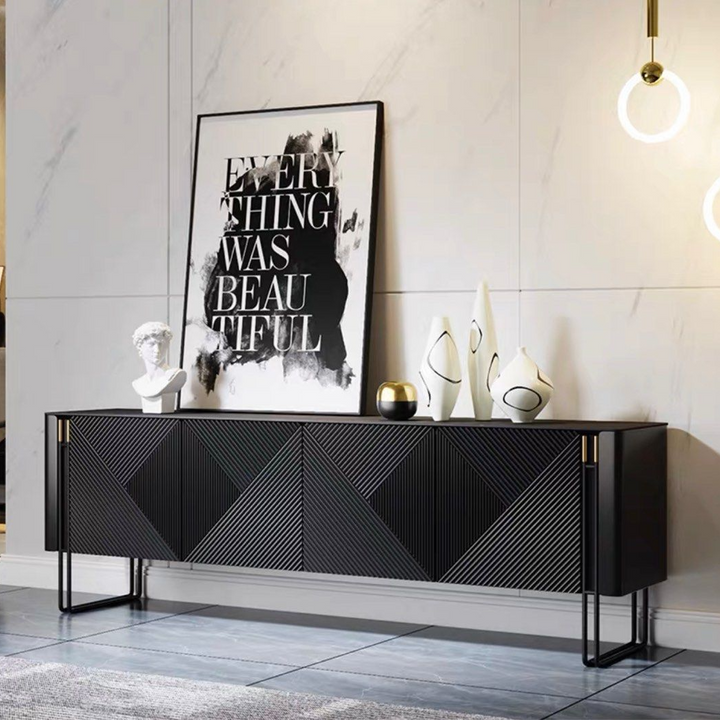ZENNIS Modern Sintered Stone TV Console - Cassa Haus Singapore