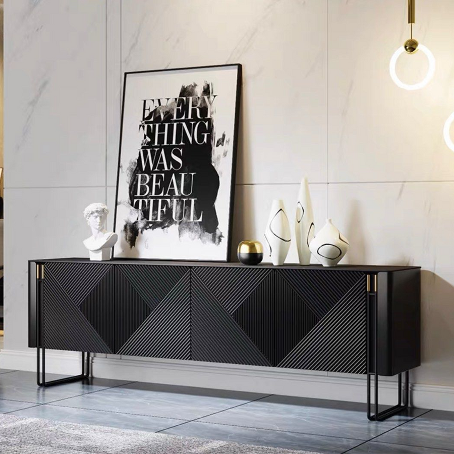 ZENNIS Modern Sintered Stone TV Console - Cassa Haus Singapore