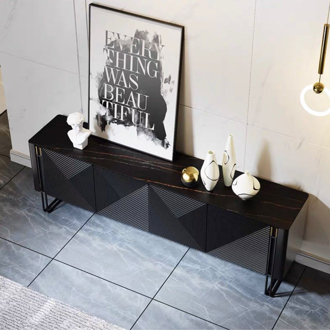 ZENNIS Modern Sintered Stone TV Console - Cassa Haus Singapore