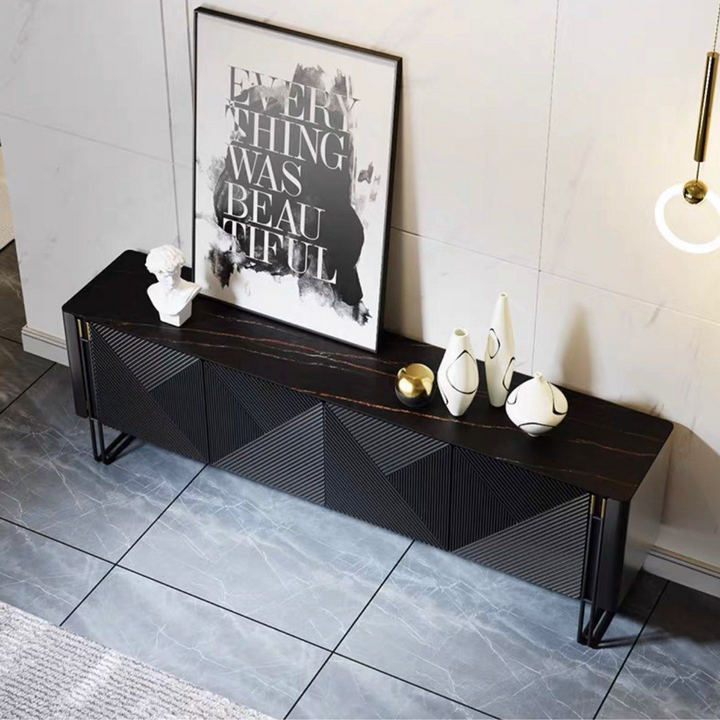 ZENNIS Modern Sintered Stone TV Console - Cassa Haus Singapore