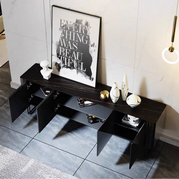 ZENNIS Modern Sintered Stone TV Console - Cassa Haus Singapore