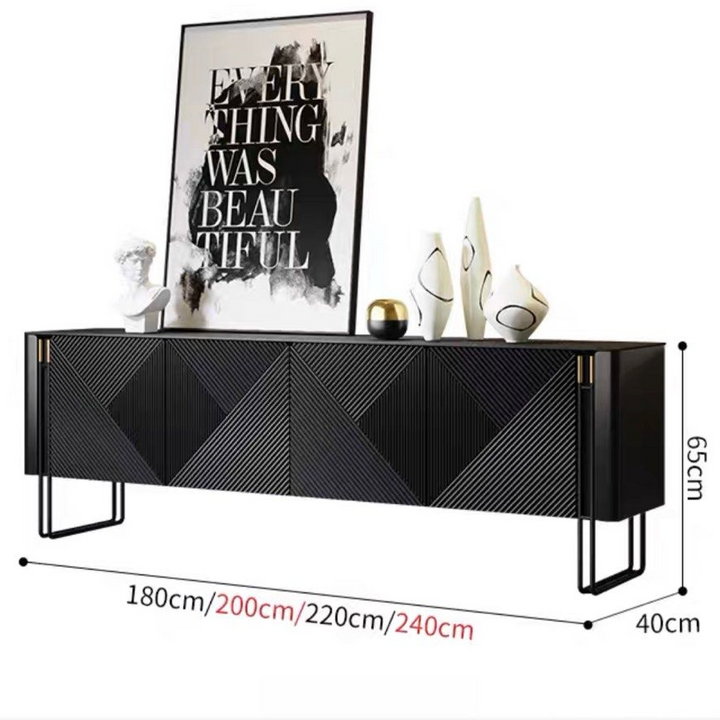ZENNIS Modern Sintered Stone TV Console - Cassa Haus Singapore