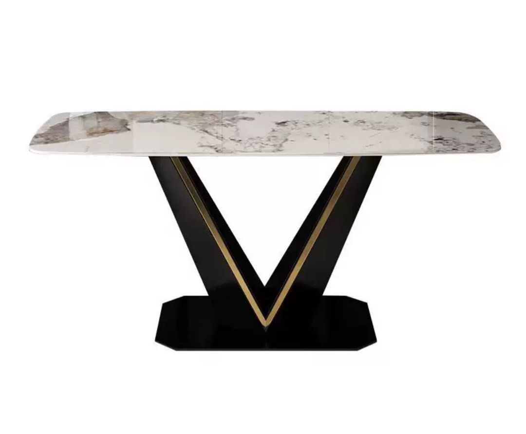 LATHA Modern Sintered Stone Dining Table - Radical Homes Singapore