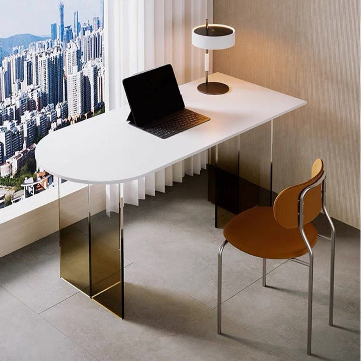 VIGOR Modern Sintered Stone Study Table - Radical Homes Singapore
