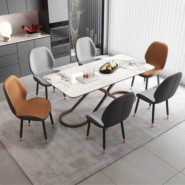 KENT Modern Leathaire Dining Chair - Radical Homes Singapore