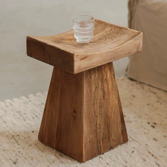 KINGSLEY Modern Solid Wood Side Table - Cassa Haus Singapore