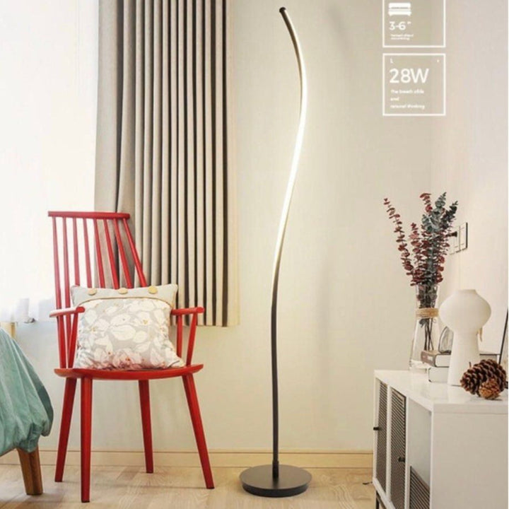 GRAKE Modern LED Swirl Standing Lamp - Radical Homes Singapore