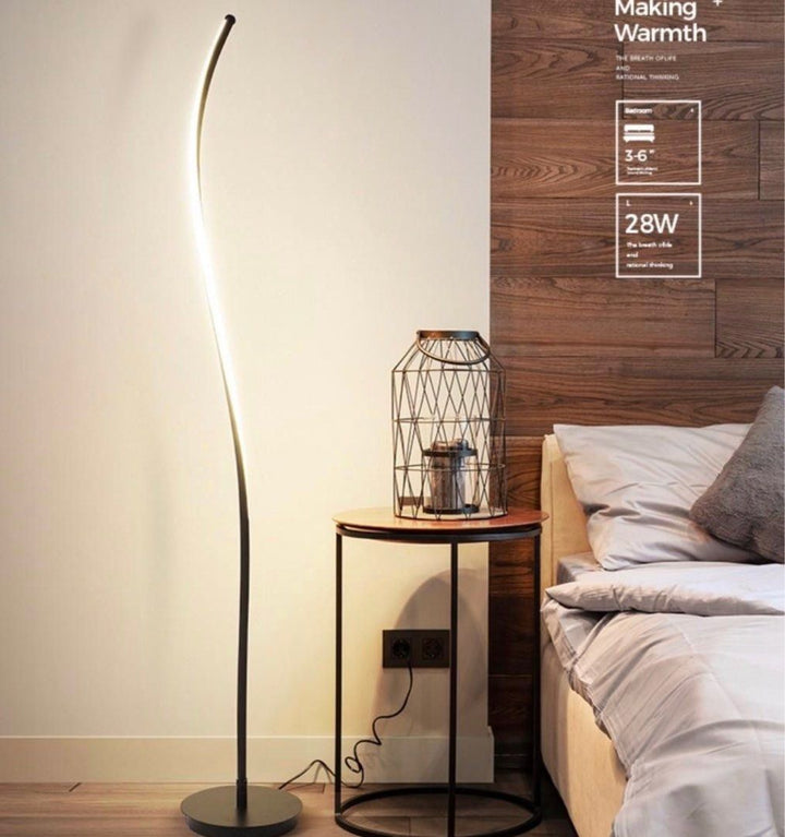 GRAKE Modern LED Swirl Standing Lamp - Radical Homes Singapore
