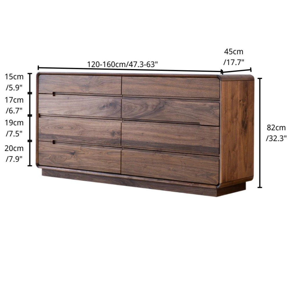 HODREA 8 Drawer Dresser - Radical Homes Singapore