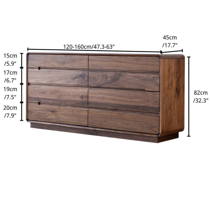 HODREA 8 Drawer Dresser - Radical Homes Singapore