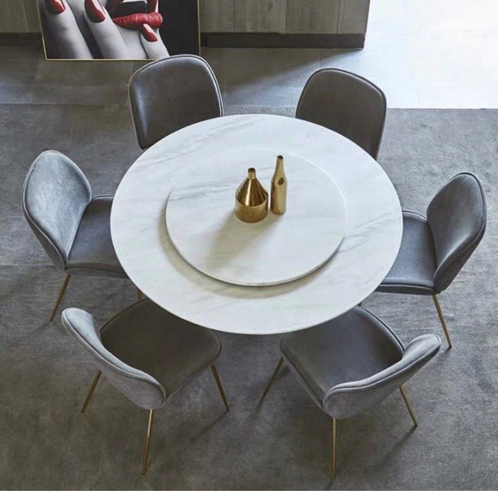 PEYTON Modern Marble Dining Table - Radical Homes Singapore