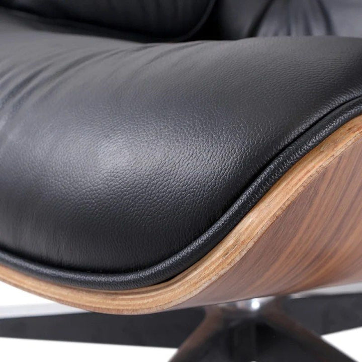 MONDREX Leather Lounge Chair with Ottoman - Cassa Haus Singapore
