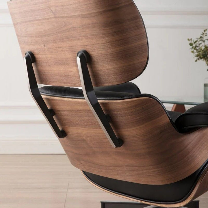 MONDREX Leather Lounge Chair with Ottoman - Cassa Haus Singapore