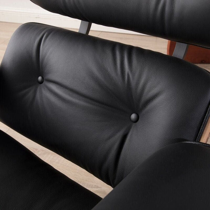 MONDREX Leather Lounge Chair with Ottoman - Cassa Haus Singapore