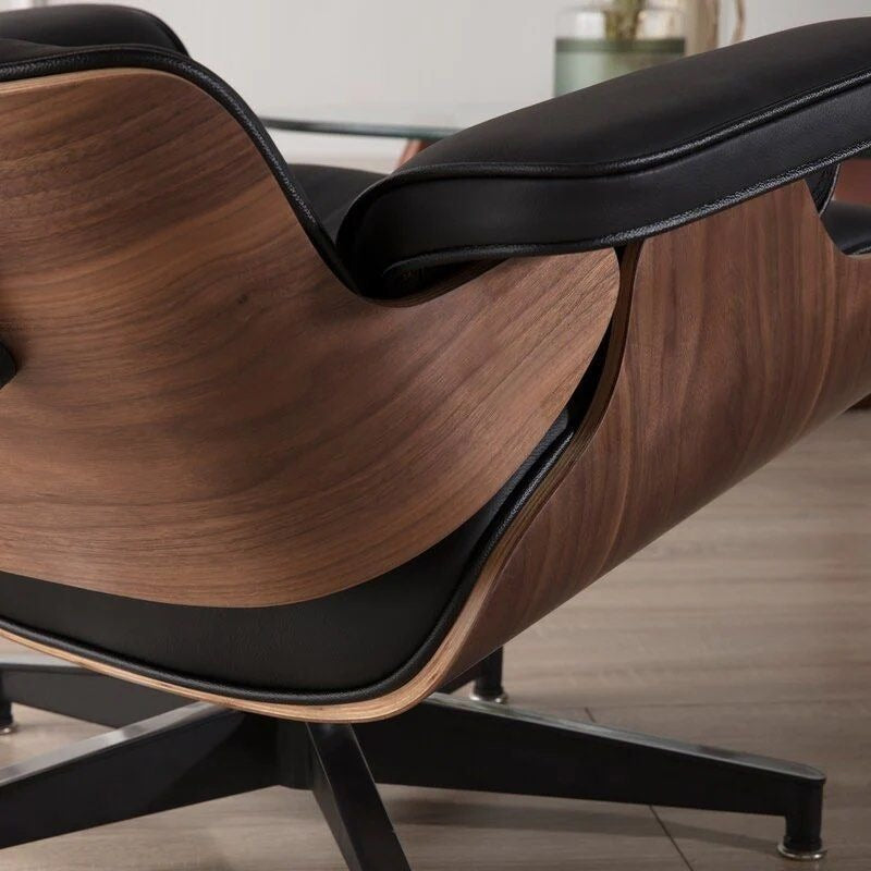 MONDREX Leather Lounge Chair with Ottoman - Cassa Haus Singapore