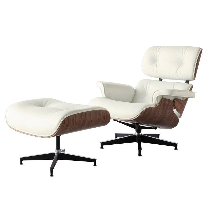 MONDREX Leather Lounge Chair with Ottoman - Cassa Haus Singapore