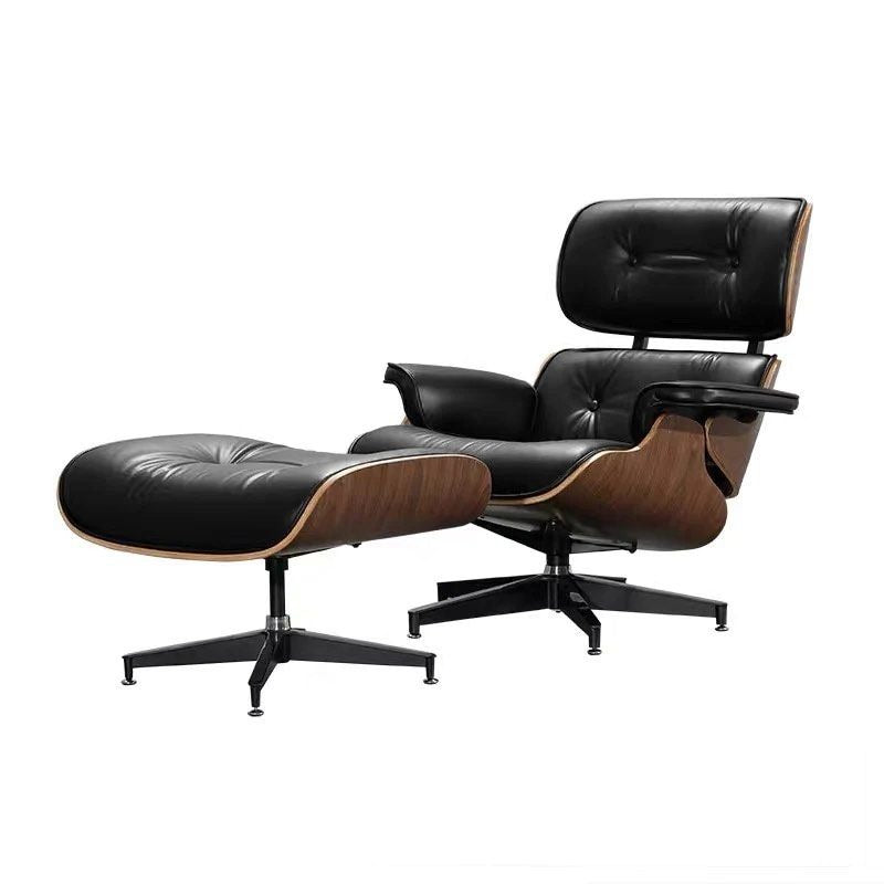 MONDREX Leather Lounge Chair with Ottoman - Cassa Haus Singapore