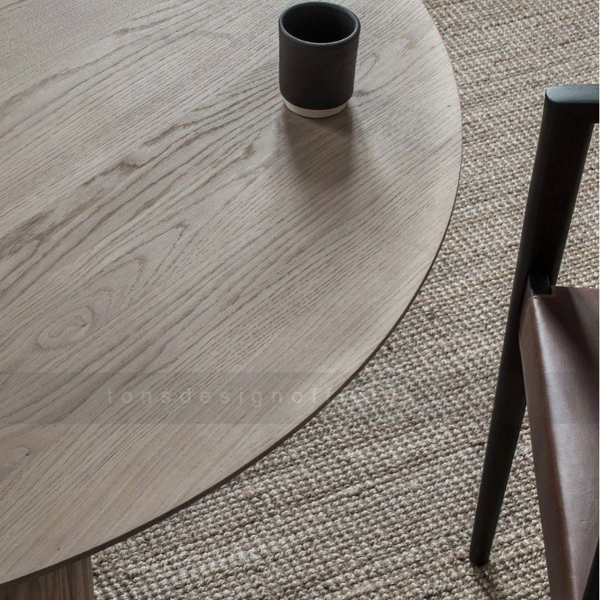 POWELL Wood Dining Table - Radical Homes Singapore