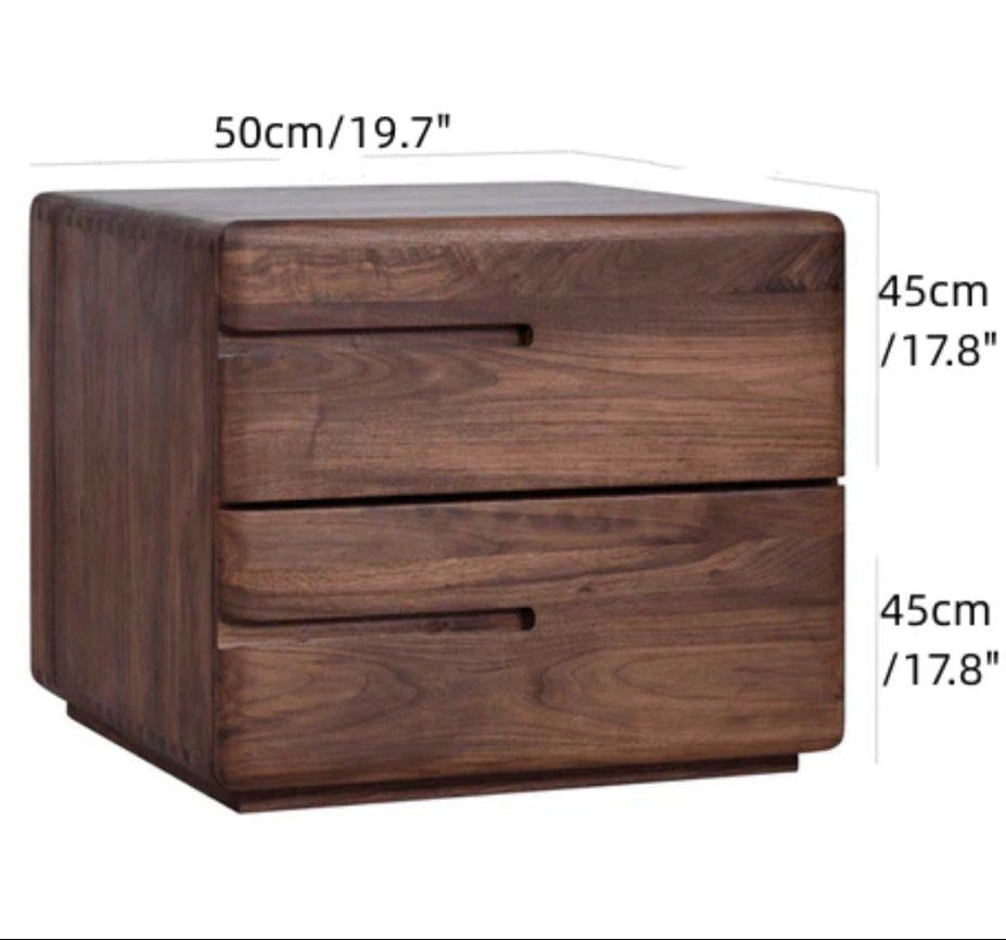 TOMAS Solid Wood Nightstand - Radical Homes Singapore