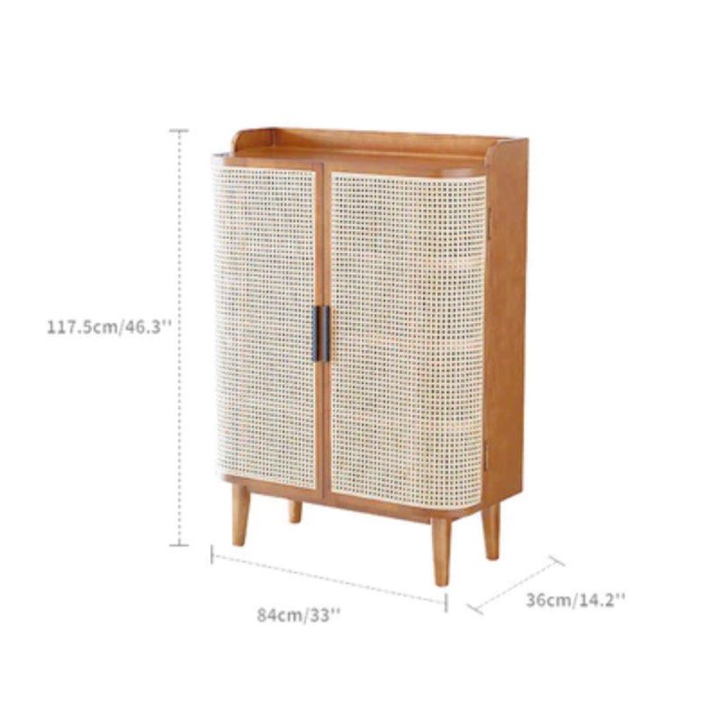 ROZE Rattan Shoe Cabinet - Radical Homes Singapore