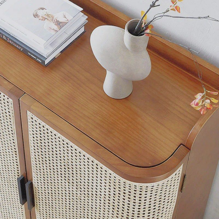 ROZE Rattan Shoe Cabinet - Radical Homes Singapore