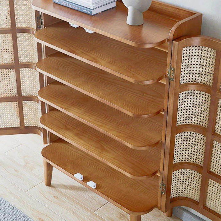 ROZE Rattan Shoe Cabinet - Radical Homes Singapore
