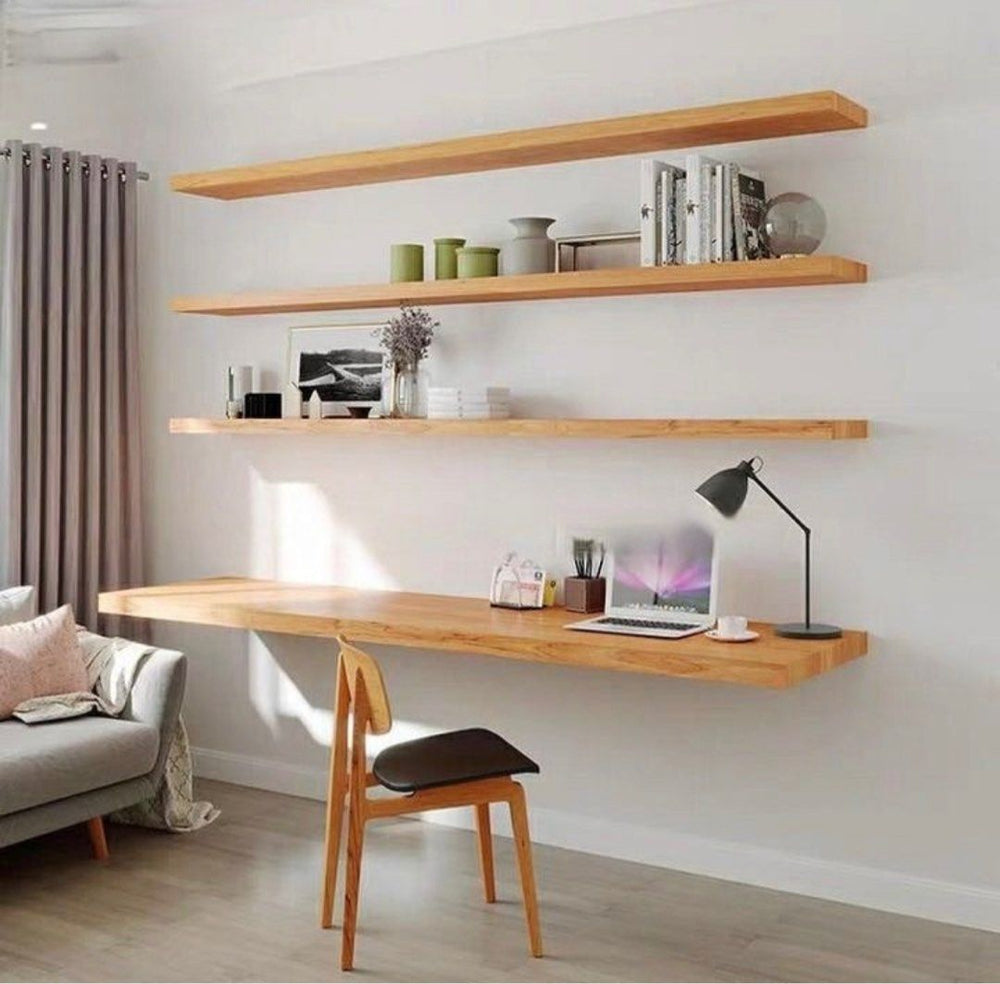 GRIMES Japandi Floating Study Table - Radical Homes Singapore