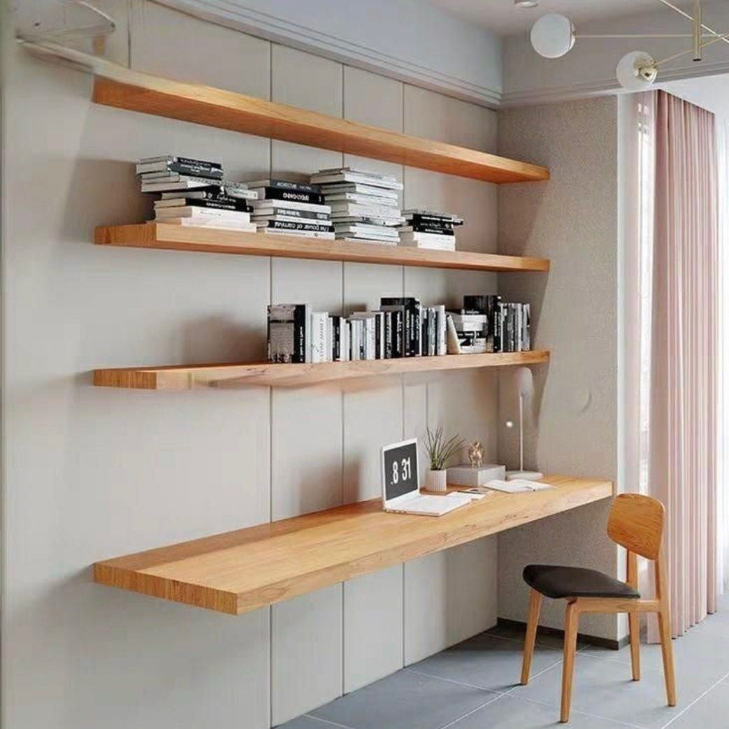 GRIMES Japandi Floating Study Table - Radical Homes Singapore